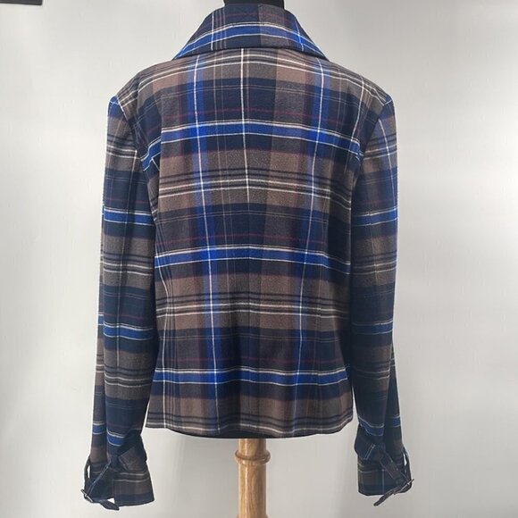 LE chateau plaid jacket equestrian business casual sz xl - Picture 10 of 10